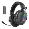 SADES gaming headset Defender, ασύρματα & ενσύρματα, 50mm, 1050mAh, RGB, multi-platform, μαύρο | Αξεσουάρ κινητών | elabstore.gr