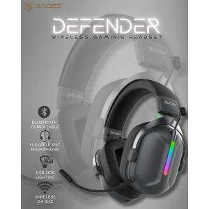 SADES gaming headset Defender, ασύρματα & ενσύρματα, 50mm, 1050mAh, RGB, multi-platform, μαύρο | eLabstore.gr SADES gaming headset Defender, ασύρματα & ενσύρματα, 50mm, 1050mAh, RGB, multi-platform, μαύρο | Αξεσουάρ κινητών | elabstore.gr