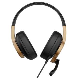 SADES gaming headset UPOWER, 3.5mm σύνδεση, 40mm, μαύρο/χρυσό | Συνοδευτικά PC | elabstore.gr