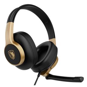 SADES gaming headset UPOWER, 3.5mm σύνδεση, 40mm, μαύρο/χρυσό | Συνοδευτικά PC | elabstore.gr