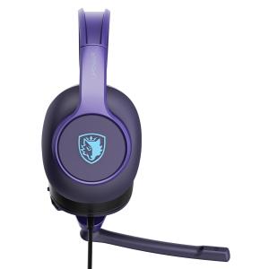 SADES gaming headset UPOWER, 3.5mm σύνδεση, 40mm, μωβ | Συνοδευτικά PC | elabstore.gr