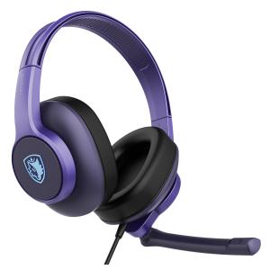 SADES gaming headset UPOWER, 3.5mm σύνδεση, 40mm, μωβ | Συνοδευτικά PC | elabstore.gr