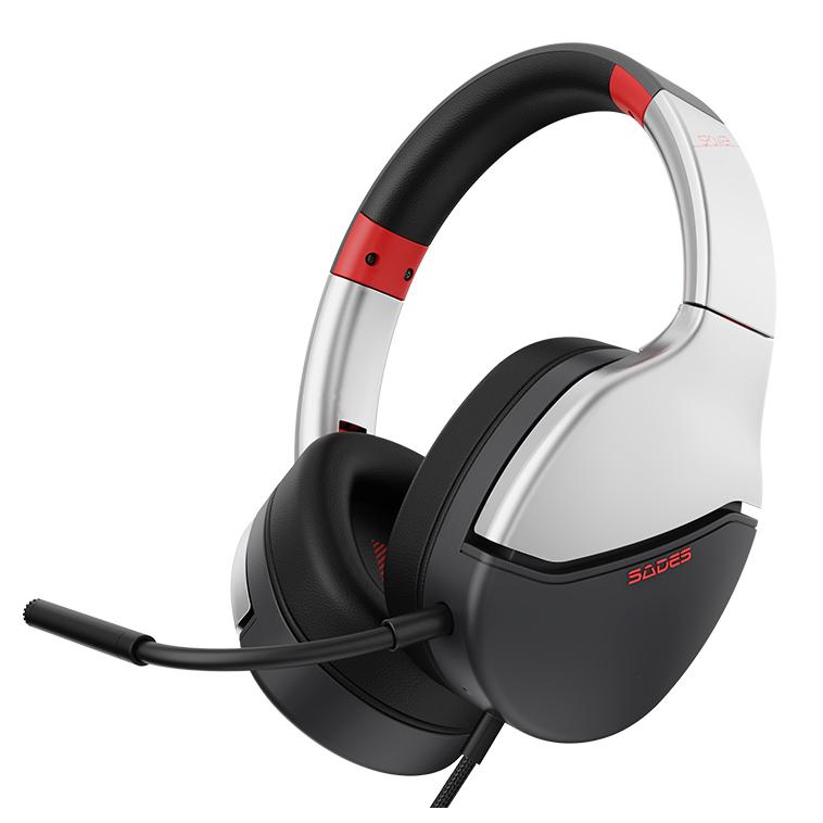 SADES gaming headset SPOWER, 3.5mm σύνδεση, 40mm, multi-platform, ασημί | eLabstore.gr SADES gaming headset SPOWER, 3.5mm σύνδεση, 40mm, multi-platform, ασημί | Συνοδευτικά PC | elabstore.gr