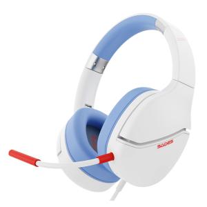 SADES gaming headset SPOWER, 3.5mm σύνδεση, 40mm, multi-platform, λευκό | Συνοδευτικά PC | elabstore.gr