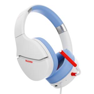 SADES gaming headset SPOWER, 3.5mm σύνδεση, 40mm, multi-platform, λευκό | Συνοδευτικά PC | elabstore.gr