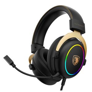 SADES gaming headset Alchemist, USB σύνδεση, 50mm, V7.1 surround, ENC, RGB, multi-platform, μαύρο | Συνοδευτικά PC | elabstore.gr