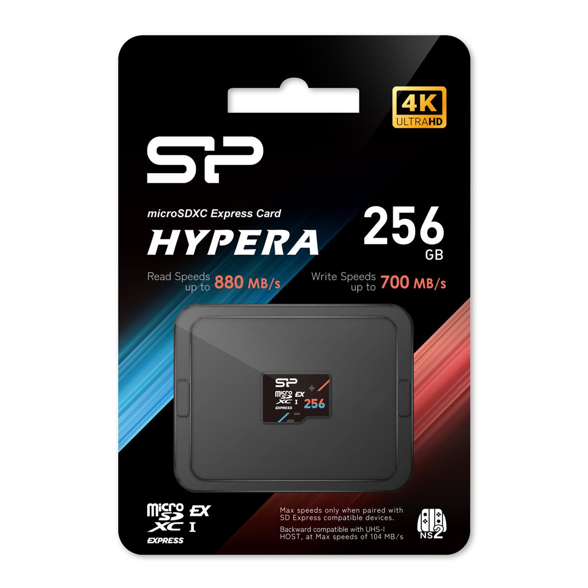 SILICON POWER κάρτα μνήμης microSDXC Express Hypera, 256GB, PCIe Gen 3x1, C10 UHS-I U3 A1 V30 | eLabstore.gr SILICON POWER κάρτα μνήμης microSDXC Express Hypera, 256GB, PCIe Gen 3x1, C10 UHS-I U3 A1 V30 | Συνοδευτικά PC | elabstore.gr
