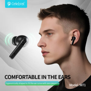 CELEBRAT earphones με θήκη φόρτισης W71, True Wireless, 10mm, 30/200mAh, λευκά | eLabstore.gr CELEBRAT earphones με θήκη φόρτισης W71, True Wireless, 10mm, 30/200mAh, λευκά | Αξεσουάρ κινητών | elabstore.gr