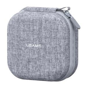 USAMS θήκη οργάνωσης ακουστικών Bluetooth ZB351, 9.5x9.5x5cm, γκρι | Προσωπική Φροντίδα | elabstore.gr