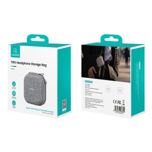 USAMS θήκη οργάνωσης ακουστικών Bluetooth ZB351, 9.5x9.5x5cm, γκρι | eLabstore.gr