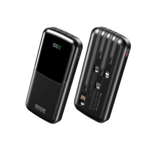 Power Bank 10000mAh PD 22,5W WK WP-65 2 Θέσεων, με καλώδιο USB-C/Lightning/Micro/USB Μαύρο | Φόρτιση | elabstore.gr