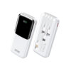 Power Bank 10000mAh PD 22,5W WK WP-65 2 Θέσεων, με καλώδιο USB-C/Lightning/Micro/USB Λευκό | Φόρτιση | elabstore.gr