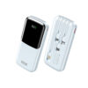 Power Bank 10000mAh PD 22,5W WK WP-65 2 Θέσεων, με καλώδιο USB-C/Lightning/Micro/USB Μπλέ | Φόρτιση | elabstore.gr