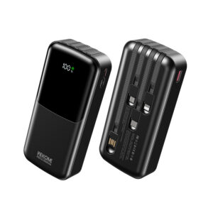 Power Bank 20000mAh PD 22,5W WK WP-66 2 Θέσεων, με καλώδιο USB-C/Lightning/Micro/USB Μαύρο | Φόρτιση | elabstore.gr