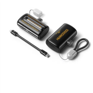 Power Bank 10000mAh PD 22,5W WK WP-113 2 Θέσεων, με καλώδιο USB-C/Lightning Μαύρο | Φόρτιση | elabstore.gr