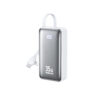 Power Bank 10000mAh PD 35W WK WP-61 2 Θέσεων, με καλώδιο USB-C/Lightning Λευκό | Φόρτιση | elabstore.gr