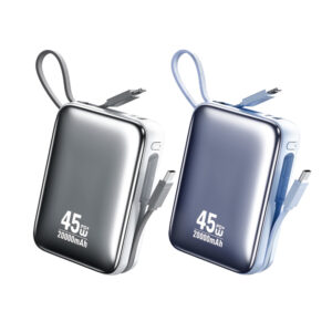 Power Bank 20000mAh PD 45W WK WP-50 2 Θέσεων, με καλώδιο USB-C/Lightning Μπλέ | Φόρτιση | elabstore.gr