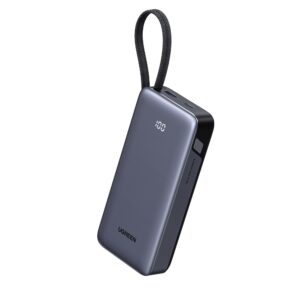 Power Bank 20000mAh PD 45W UGREEN PB536 55988B 2 Θέσεων, με καλώδιο USB-C Γκρι | Φόρτιση | elabstore.gr