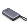 Power Bank 20000mAh PD 67W UGREEN PB550 55996B 2 Θέσεων, με καλώδιο USB-C Γκρι | Φόρτιση | elabstore.gr