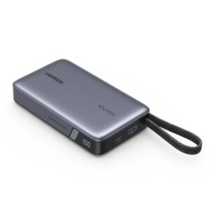 Power Bank 20000mAh PD 67W UGREEN PB550 55996B 2 Θέσεων, με καλώδιο USB-C Γκρι | Φόρτιση | elabstore.gr