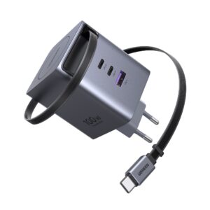 Φορτιστής Σπιτιού GaN PD 100W UGREEN X616 65828 3 Θέσεων, με καλώδιο USB-C 100W Γκρι | Φόρτιση | elabstore.gr