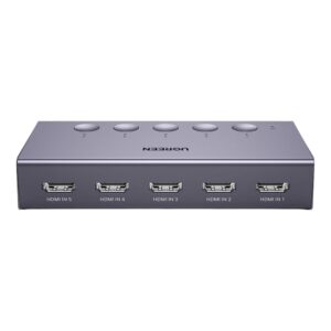 HDMI Switch 5 θέσεων 4K/60Hz UGREEN CM568 25857 | Επέκτασης Εικόνας | elabstore.gr