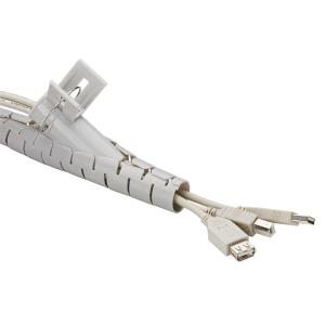 GOOBAY δεματικό καλωδίων 51922, πλαστικό, Φ20mm, 2.5m, γκρι | Καλώδια - Αντάπτορες | elabstore.gr