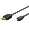 GOOBAY καλώδιο micro HDMI σε HDMI 53781 με Ethernet, 4K/60Hz, 1m, μαύρο | Καλώδια - Αντάπτορες | elabstore.gr