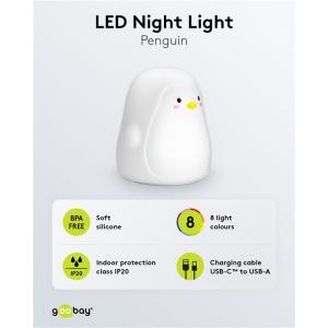 GOOBAY LED φωτιστικό νυκτός πιγκουίνος 61648, RGB, επαναφορτιζόμενο, λευκό | eLabstore.gr GOOBAY LED φωτιστικό νυκτός πιγκουίνος 61648, RGB, επαναφορτιζόμενο, λευκό | Φωτισμός | elabstore.gr