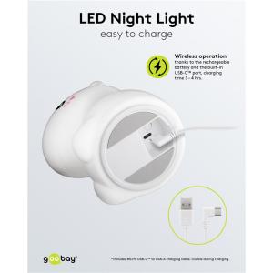 GOOBAY LED φωτιστικό νυκτός μονόκερος 61649, RGB, επαναφορτιζόμενο, λευκό | eLabstore.gr GOOBAY LED φωτιστικό νυκτός μονόκερος 61649, RGB, επαναφορτιζόμενο, λευκό | eLabstore.gr