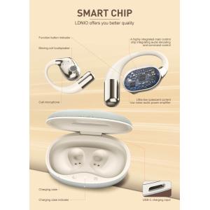 LDNIO earphones με θήκη φόρτισης T11, OWS, Φ15mm, 50/450mAh, μαύρα | Αξεσουάρ κινητών | elabstore.gr