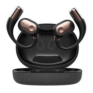 LDNIO earphones με θήκη φόρτισης T11, OWS, Φ15mm, 50/450mAh, μαύρα | Αξεσουάρ κινητών | elabstore.gr