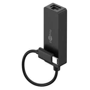 GOOBAY αντάπτορας δικτύου 76579, USB-C, 1000Mbps Ethernet, μαύρος | Δικτυακά | elabstore.gr