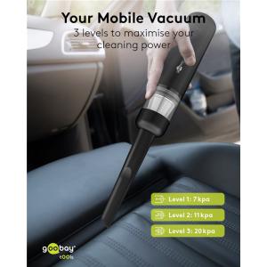 GOOBAY 2 σε 1 σκουπάκι χειρός & air duster 77829, 120W, 6000mAh, μαύρο | Εργαλεία | elabstore.gr
