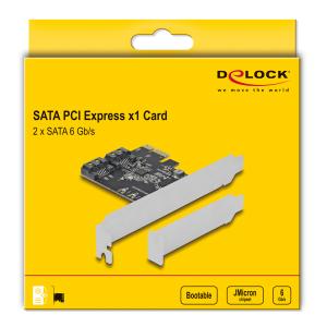 DELOCK κάρτα επέκτασης PCIe σε 2x SATA 90431, 6Gb/s | PC & Αναβάθμιση | elabstore.gr