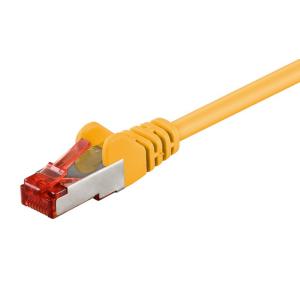 GOOBAY καλώδιο δικτύου 92453, CAT 6 S/FTP, copper, 250MHz, 0.15m, κίτρινο | Καλώδια - Αντάπτορες | elabstore.gr