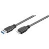 GOOBAY καλώδιο USB 3.0 σε USB 3.0 micro Τype B 95169, 15W, 5Gbps, 1m, μαύρο | Καλώδια - Αντάπτορες | elabstore.gr