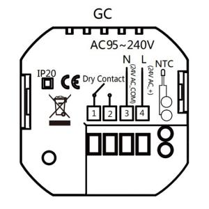 Smart θερμοστάτης αερίου BHT-15GCLW, WiFi, χωνευτός, μαύρος | Εργαλεία | elabstore.gr
