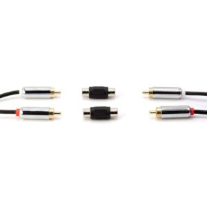 POWERTECH αντάπτορας RCA θηλυκό σε θηλυκό CAB-R021, μαύρος | Καλώδια - Αντάπτορες | elabstore.gr