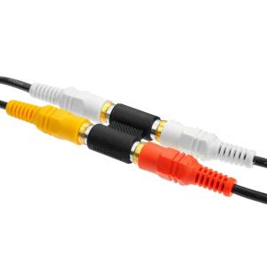 POWERTECH αντάπτορας 2x RCA θηλυκό σε θηλυκό CAB-R022, μαύρος | Καλώδια - Αντάπτορες | elabstore.gr