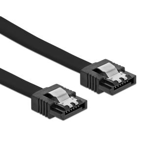 POWERTECH καλώδιο SATA III CAB-W050, 6 Gb/s, 0.50m, μαύρο | Καλώδια - Αντάπτορες | elabstore.gr