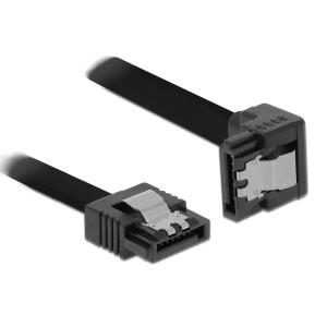 POWERTECH καλώδιο SATA III CAB-W050, γωνιακό, 6 Gb/s, 0.50m, μαύρο | Καλώδια - Αντάπτορες | elabstore.gr