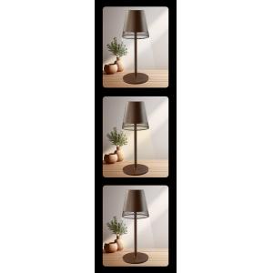 POWERTECH LED επιτραπέζιο φωτιστικό HLL-0191, ρυθμιζόμενο, επαναφορτιζόμενο, καφέ | Φωτισμός | elabstore.gr