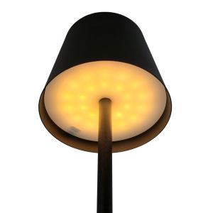 POWERTECH LED επιτραπέζιο φωτιστικό HLL-0193, ρυθμιζόμενο, επαναφορτιζόμενο, μαύρο | Φωτισμός | elabstore.gr