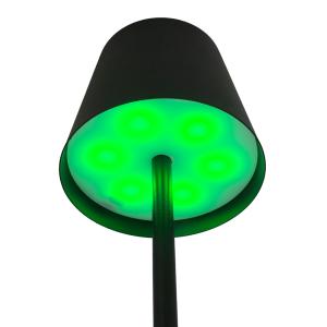 POWERTECH LED επιτραπέζιο φωτιστικό HLL-0195, RGB, ρυθμιζόμενο, επαναφορτιζόμενο, μαύρο | Φωτισμός | elabstore.gr