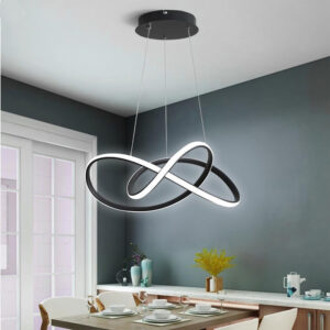 POWERTECH LED φωτιστικό οροφής HLL-0207, 48W, 4000K, Φ50cm x 120cm, μαύρο | Φωτισμός | elabstore.gr