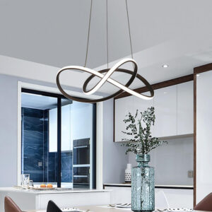 POWERTECH LED φωτιστικό οροφής HLL-0207, 48W, 4000K, Φ50cm x 120cm, μαύρο | Φωτισμός | elabstore.gr