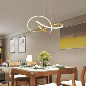 POWERTECH LED φωτιστικό οροφής HLL-0208, 48W, 4000K, Φ50cm x 120cm, χρυσό | Φωτισμός | elabstore.gr