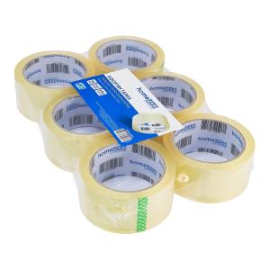 HOME USE αυτοκόλλητη ταινία HUH-0259, διάφανη, αθόρυβη, 48mm, 60m, 6τμχ | Εργαλεία | elabstore.gr