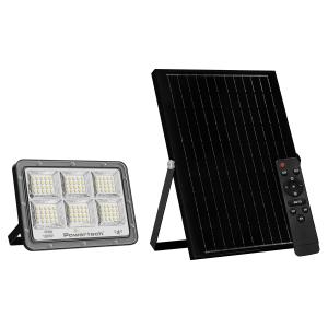 POWERTECH LED ηλιακός προβολέας PT-1458 με τηλεχειριστήριο, αισθητήρας κίνησης, 180W, 4000K, 2000lm, IP66 | Φωτισμός | elabstore.gr